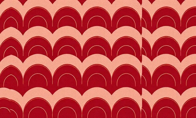 Seamless geometric surface pattern swatch with precise repeating grid motifs in ink and brass